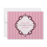 STYLISH RSVP REPLY CARD :: flourish deluxe 2 Custom Invitations