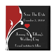 Stylish Save the Date Magnet magnet