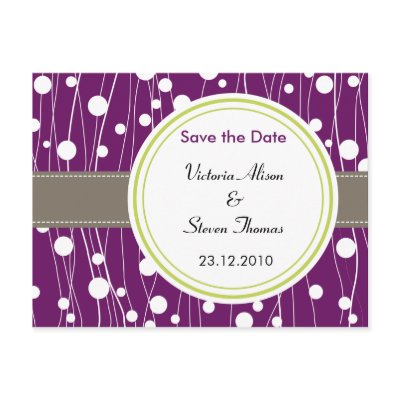 Stylish Save the Date postcard