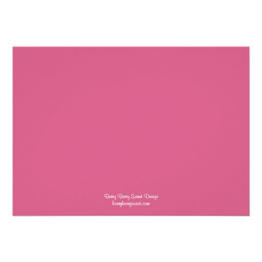 Stylish Script First Communion Invitation - Pink