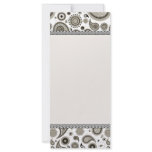 Stylish Sea Green paisley pattern Custom Rack Card