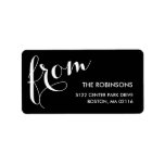 Stylish Sender Address Labels labels