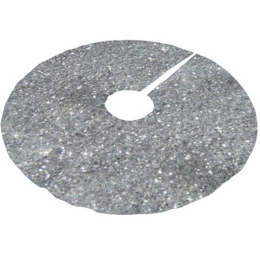 stylish silver glitter glitz brushed polyester tree skirt stylish silver glitter glitz brushed polyester tree skirt
