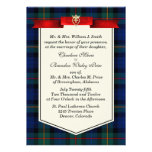 Stylish Smith Tartan Plaid Custom Wedding invitations