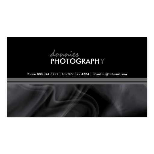 Stylish Smoky Business Card