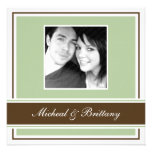 Stylish Square Wedding Engagement Announcement