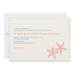 Stylish Starfish Wedding Invitations