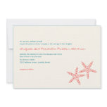Stylish Starfish Wedding Invitations