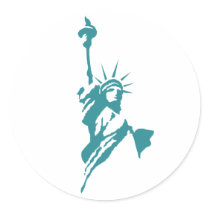 Stylish Statue of Liberty stickers