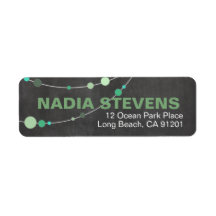 Stylish Strands | chalkboard mint Labels