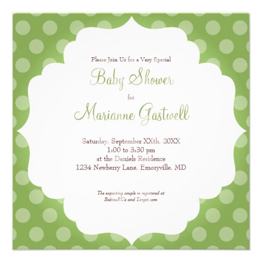 Stylish Strollers Baby Shower Personalized Invite