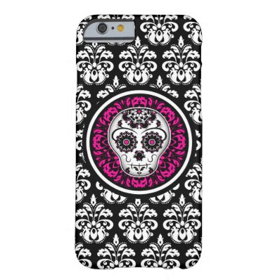 Stylish sugar skull barely there iPhone 6 case