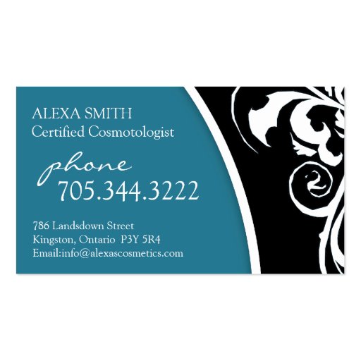 Stylish Swirl :: Business Card (back side)