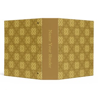 Stylish Swirls Pattern Yellow Brown Personalized