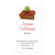 Stylish Teacher Business Card business cards