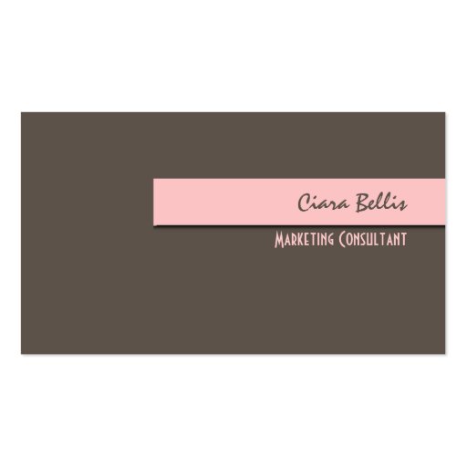 Stylish trendy retro colors business cards (front side)