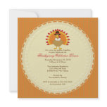 Stylish Turkey Thanksgiving Invitations