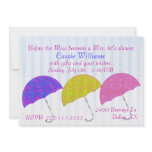 Stylish Umbrellas Bridal Shower Invitation