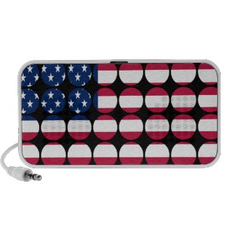 Stylish United States America Polka Dot USA Flag doodle