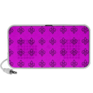 Stylish Vintage & Girly for Her Pink Fleur de Lis doodle