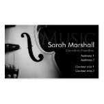 Stylish Violin Musician Business card