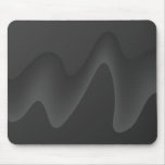 Stylish Wave Design in Dark Gray. Mousepads