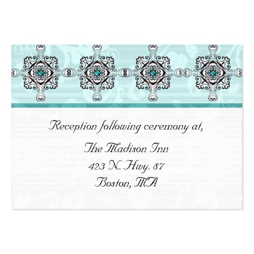 Stylish Wedding enclosure cards Business Card (front side)