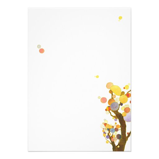 Stylish Whimsical Trees Retirement Party Invites