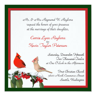 Cardinal Invitations &amp; Announcements | Zazzle