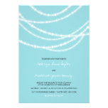 Stylish Winter Sparkles Glow Wedding 2in1 Invite