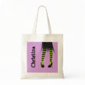 Stylish witch fashion stripe leggings Halloween bag