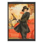 Stylish Woman Driver Greeting Cards