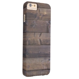 Stylish Wood Look - Nature Wood Grain Texture Barely There iPhone 6 Plus Case