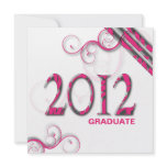 Stylish Zebra 2012 Grad Announcement Invitation Stylish Zebra 2012 Grad Announcement Invitation