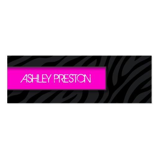 Stylish Zebra Call Me Cards Business Card Templates