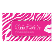 Stylish Zebra Print Business Cards