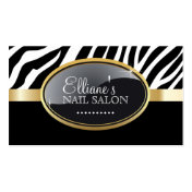 Stylish Zebra Print Business Cards