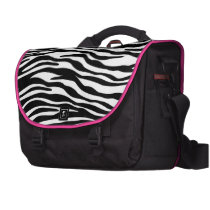 Stylish Zebra Print Commuter Laptop Bag commuterbag