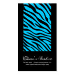 STYLISH ZEBRA PRINT FASHION BUSINESS CARD