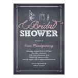 Stylishly Chalked Bridal Shower Invitations