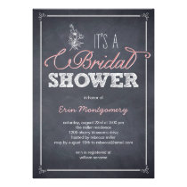 Stylishly Chalked Bridal Shower Invitations