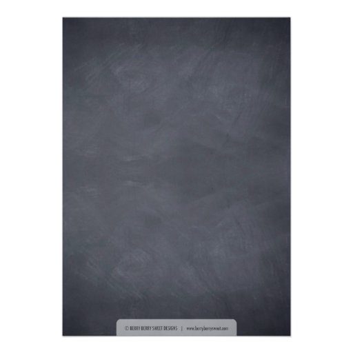 Stylishly Chalked Bridal Shower Invitations
