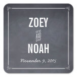 Stylishly Chalked Favor Sticker stickers