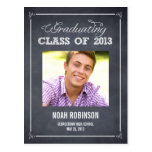Stylishly Chalked Graduation Announcement/Invite postcards