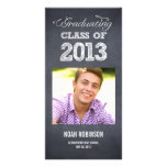 Stylishly Chalked Graduation Announcement Photo Card