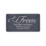 Stylishly Chalked Holiday Address Labels