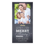 Stylishly Chalked Holiday Photo Card photo cards