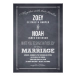Stylishly Chalked Wedding Invitations invitations