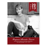 Stylishly Stitched Graduation Announcement /Invite postcards