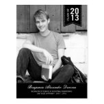 Stylishly Stitched Graduation Announcement /Invite postcards